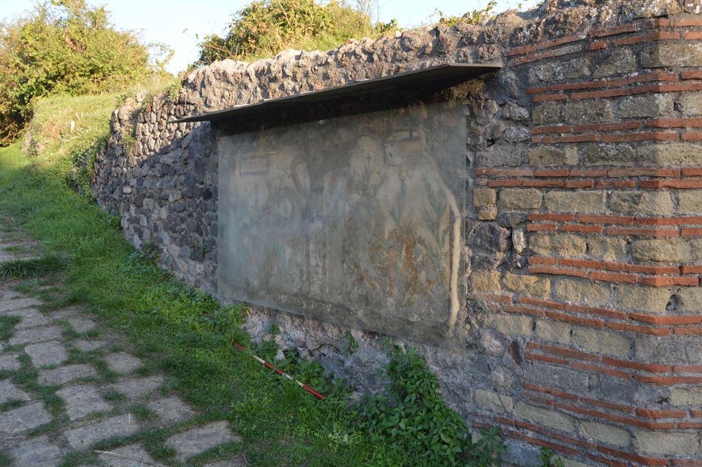 Painted street shrine on the wall at V.6.19. December 2005.