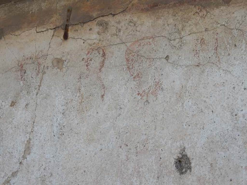 Painted street shrine to twelve gods on corner of insula at VIII.3.11 in May 2015.
Remains from upper south end of centre. Photo courtesy of Buzz Ferebee.