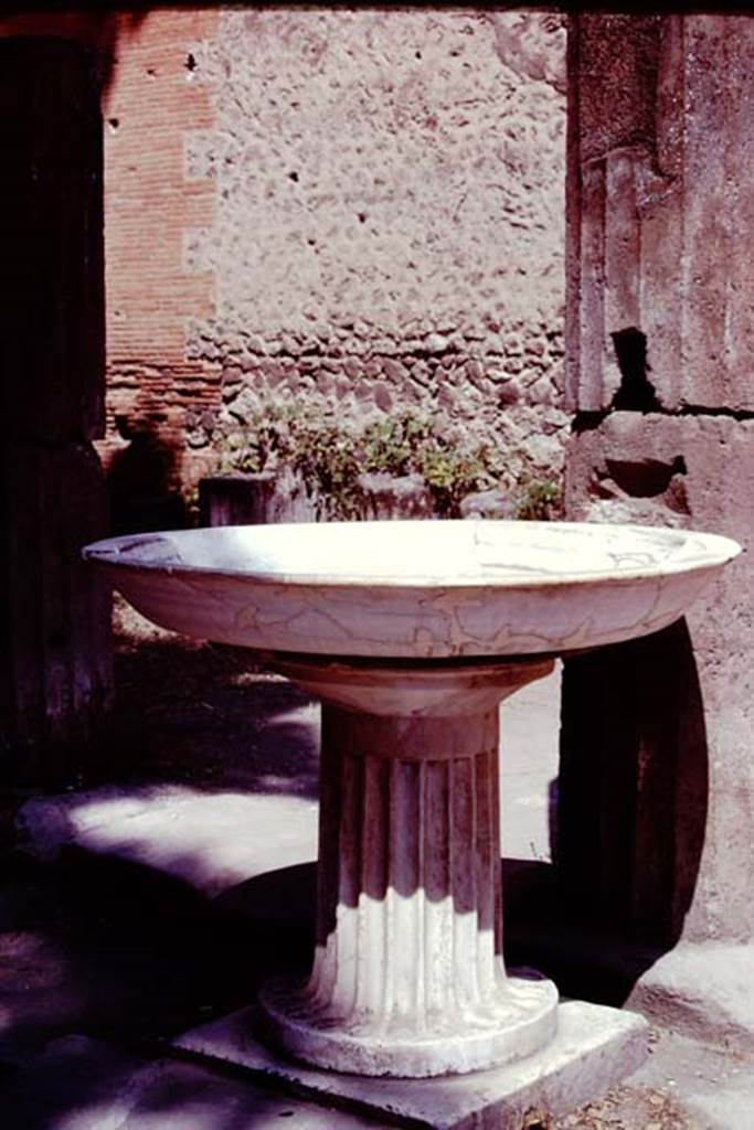 Fountain on Triangular Forum. 1978. Looking north-west towards fountain. Photo by Stanley A. Jashemski.   
Source: The Wilhelmina and Stanley A. Jashemski archive in the University of Maryland Library, Special Collections (See collection page) and made available under the Creative Commons Attribution-Non-Commercial License v.4. See Licence and use details.
J78f0568
