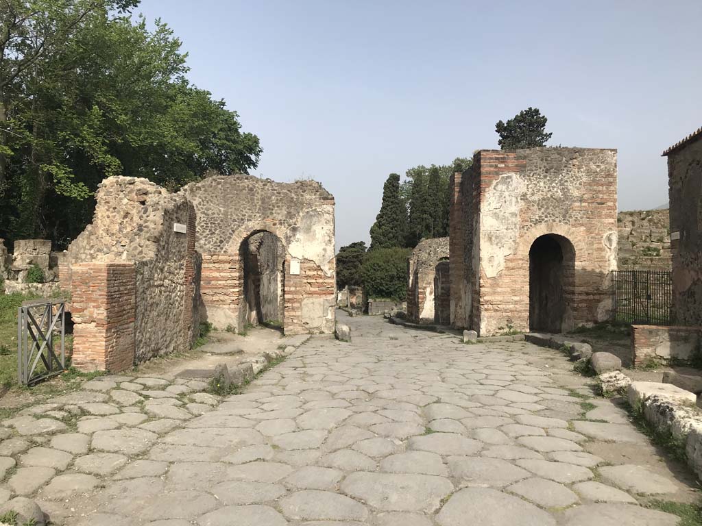 Porta Ercolano or Herculaneum Gate. About 1870. Looking north from inside the city. Photo courtesy of Rick Bauer.
