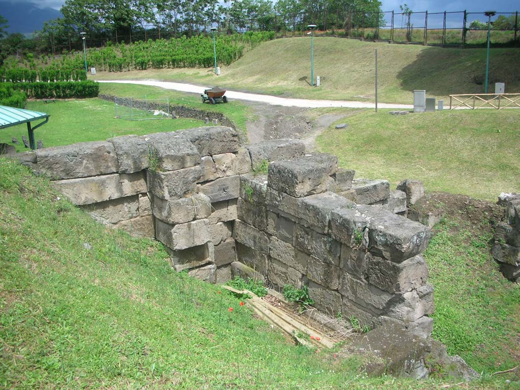 Pompeii Vesuvian Gate. Gate (and walls) looking east.