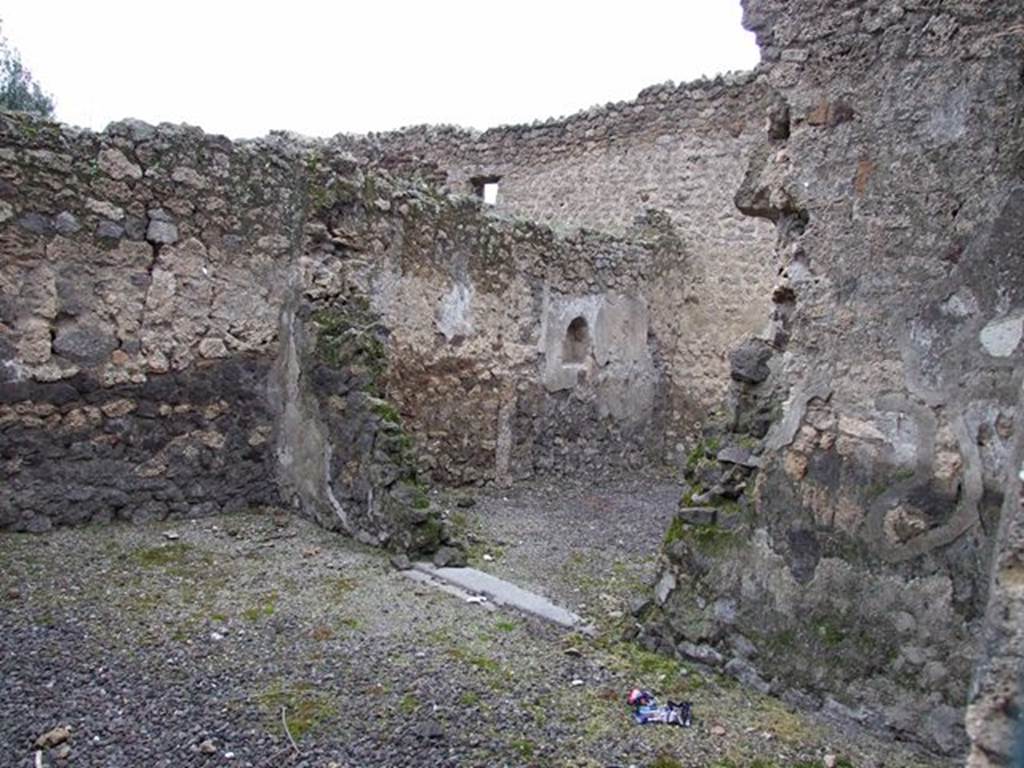 I.12.8 Pompeii. December 2006. Room 2, on east of entrance room.