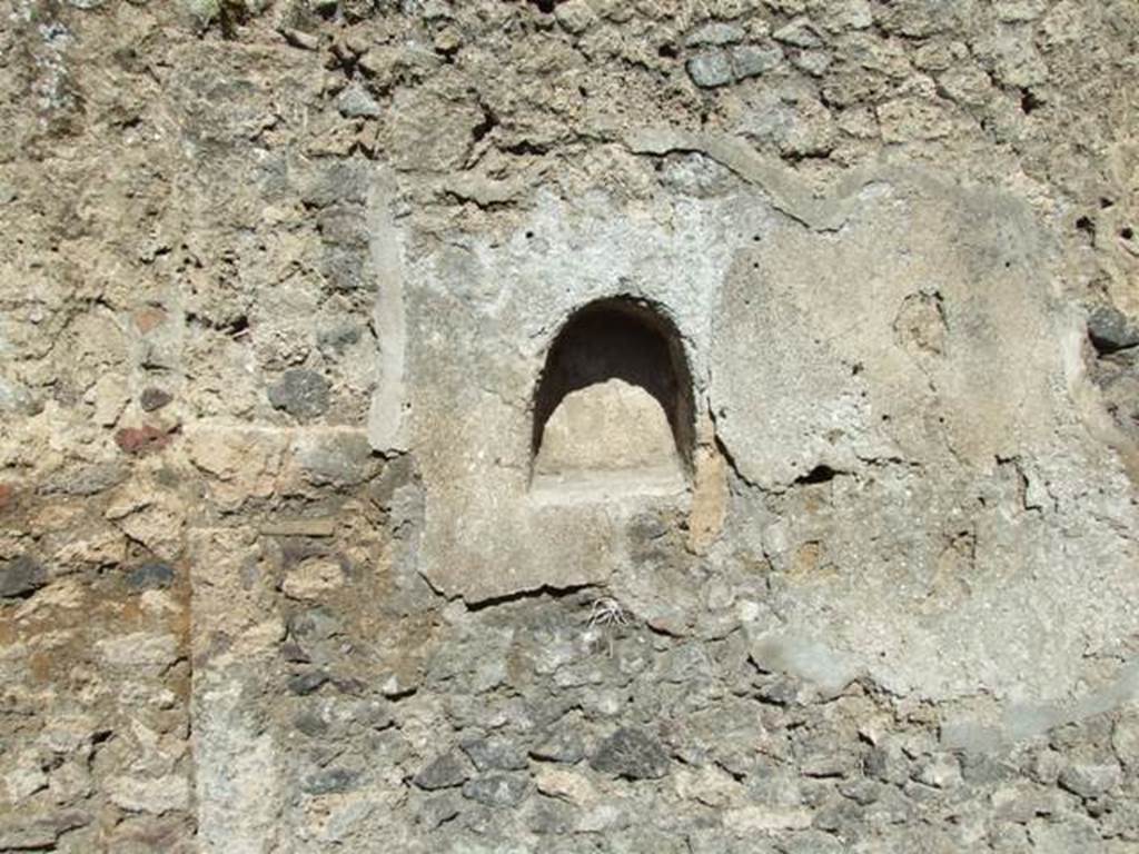 I.12.8 Pompeii. March 2009. Room 2. Niche on north wall.