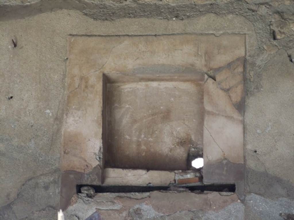 II.3.6 Pompeii. March 2009. Square niche in room open to garden. This contained a statue of Venus.