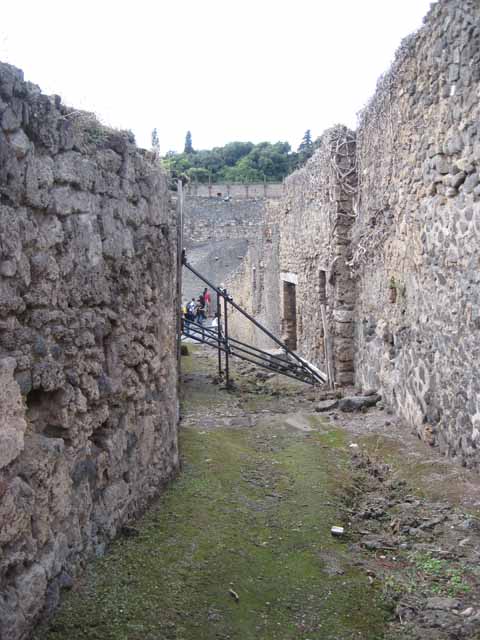 1.2.16 Pompeii. September 2010. Entrance doorway, looking south from across unnamed vicolo. Photo courtesy of Drew Baker.