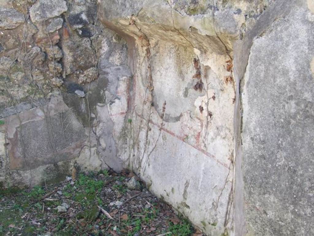 I.2.17 Pompeii. March 2009. . Room 6. Cubiculum, recess in west wall.