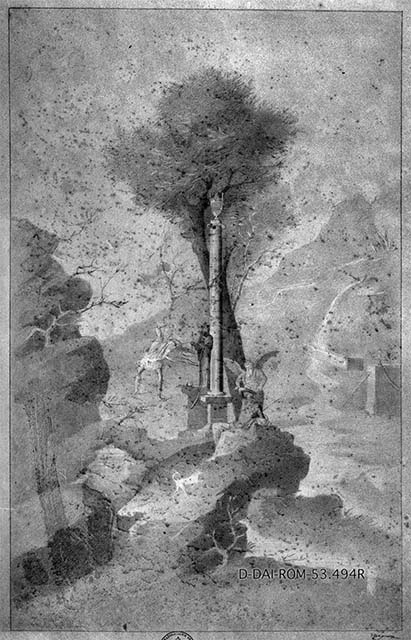 I.2.17 Pompeii. March 2009. Room 9. Cubiculum. Painted plaster decoration.