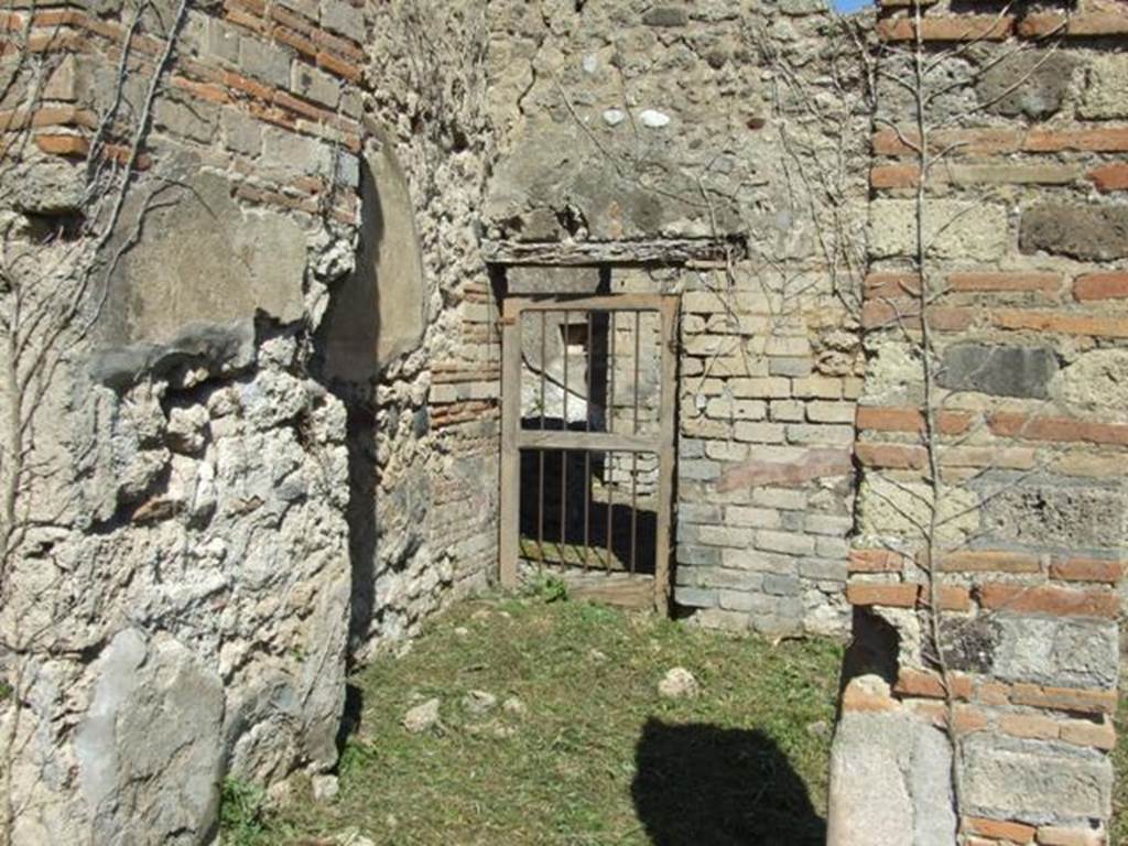 I.2.17 Pompeii. March 2009. North east corner of Peristyle, with door to I.2.18.