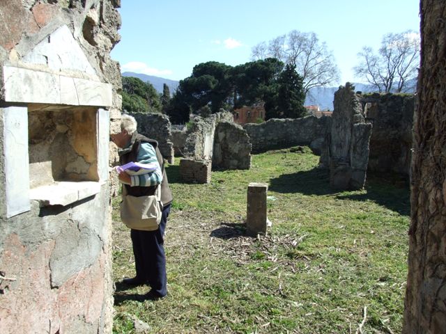 I.2.17 Pompeii. March 2009. Room 2, small room, looking north to doorway on east side of fauces.