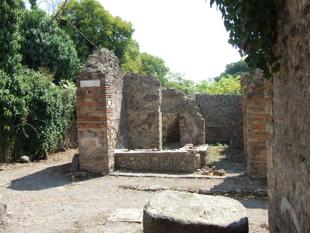 I.2.18 Pompeii. March 2009. Rear rooms, taken from doorway to I.2.17