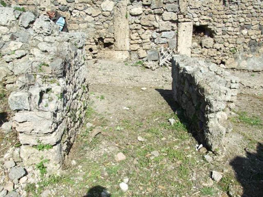 I.2.20 Pompeii. March 2009. Looking east along short entrance corridor to Vicolo.