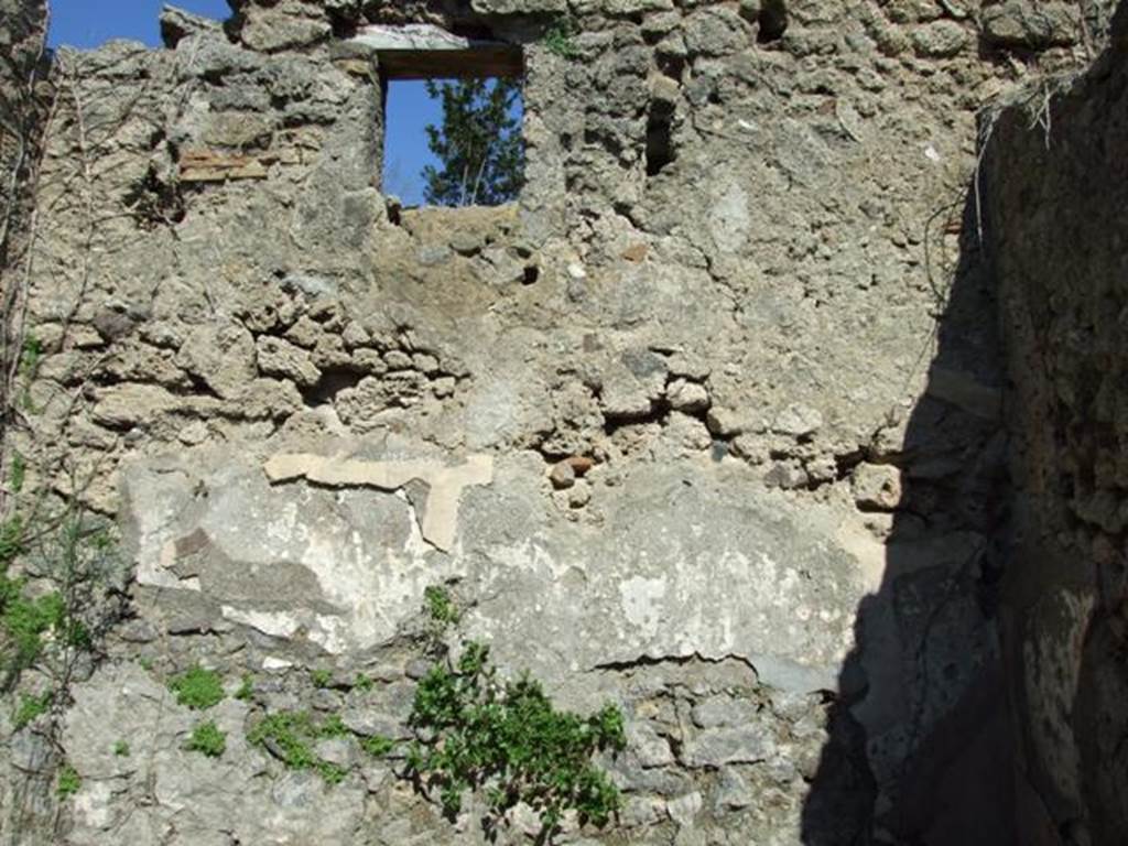 I.2.22 Pompeii. March 2009. Room 4. East wall, with window onto Vicolo.