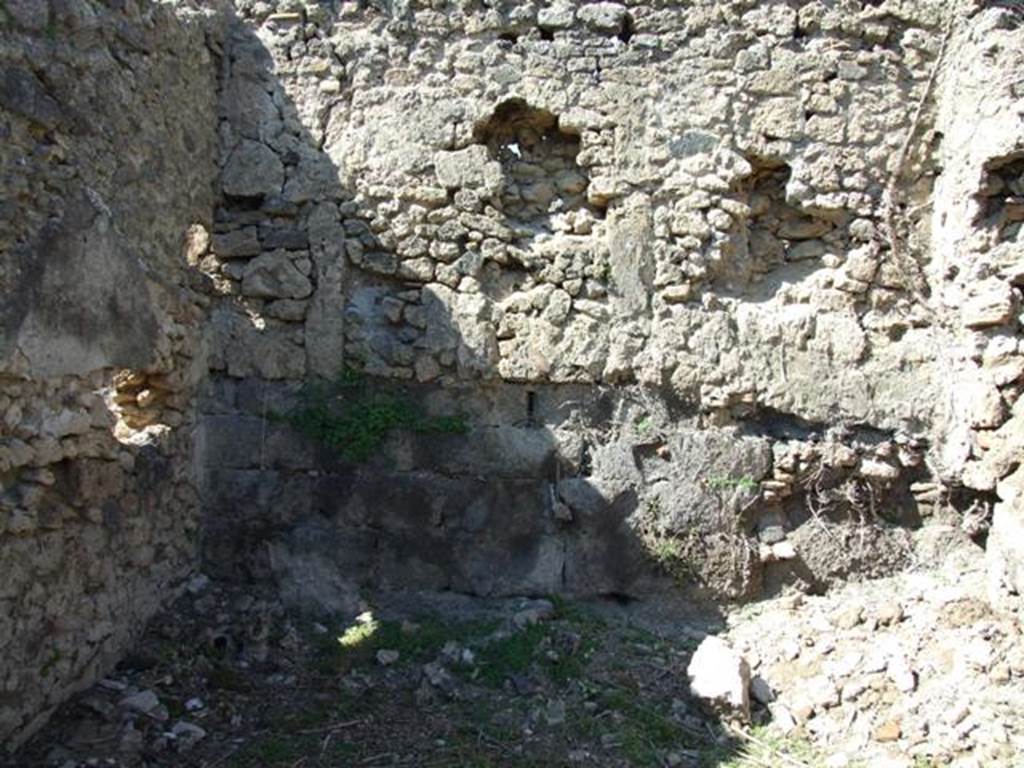I.2.22 Pompeii. March 2009. Room 6. North wall.