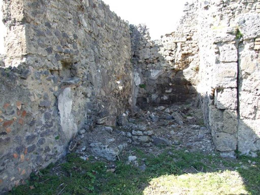 I.2.22 Pompeii. March 2009. Room 7. Small room in north west corner.