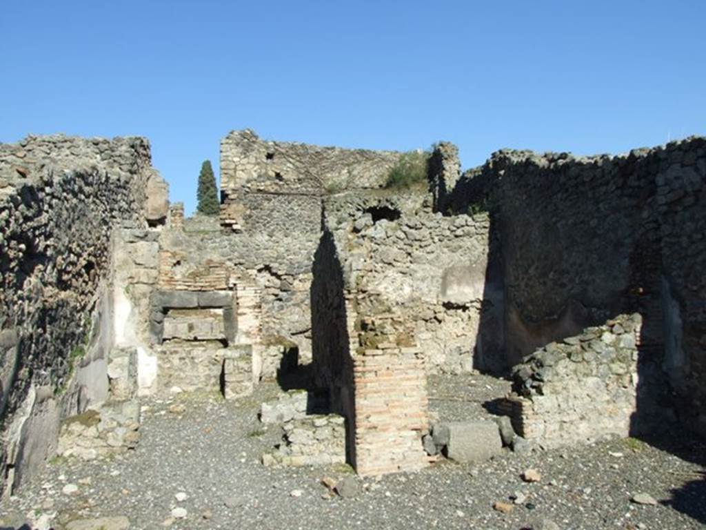 I.3.1 Pompeii. March 2009. East rear wall.
