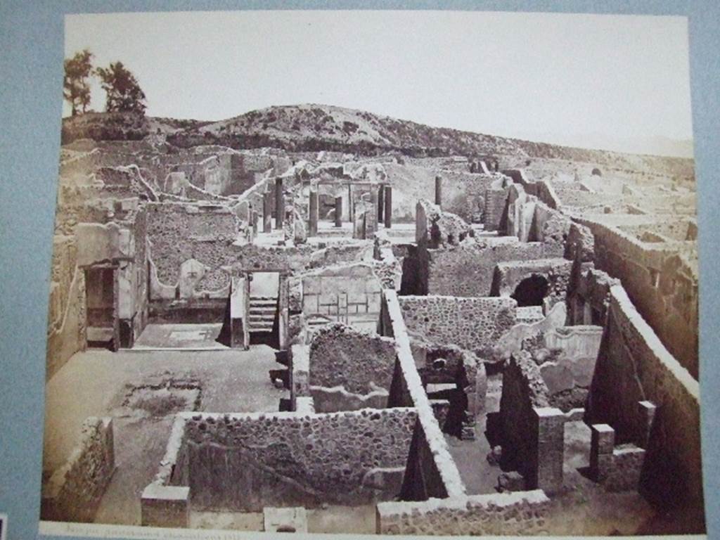 Photo taken in the late 1800’s, showing insula I.3 after excavation.
I.3.1 is on the right hand side. Courtesy of the Society of Antiquaries,
Fox Collection.