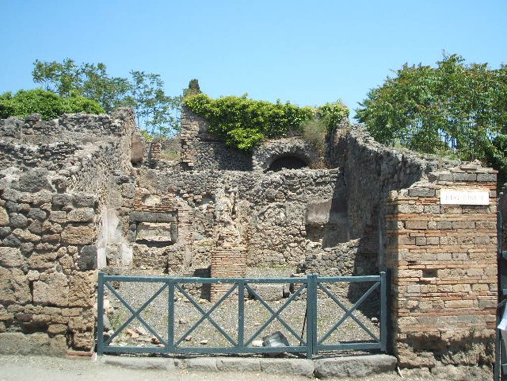 I.3.1 Pompeii. March 2009. South side of bakery shop, with remains of small room in south east corner.