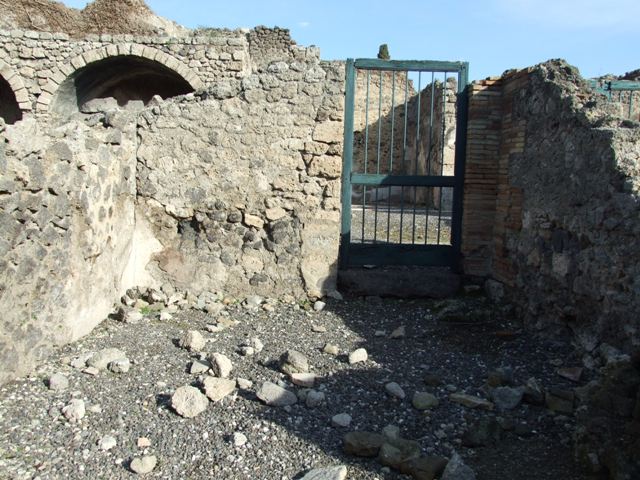 I.3.4 Pompeii. September 2010. Looking west onto Via Stabiana, from rear of shop. Photo courtesy of Drew Baker.

