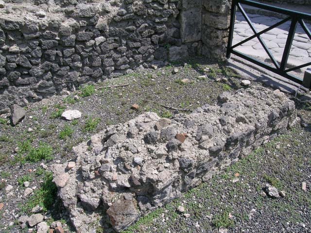 I.3.5 Pompeii. September 2010. Looking west from rear vaulted room towards Via Stabiana.
Photo courtesy of Drew Baker.