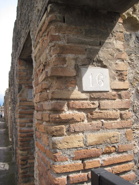 I.3.16 Pompeii. September 2010. Looking towards the west wall and south-west corner. Photo courtesy of Drew Baker.