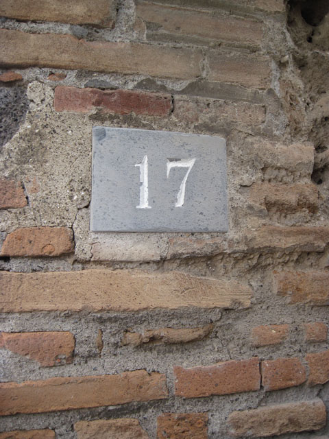 I.3.17 Pompeii. May 2005. Entrance.