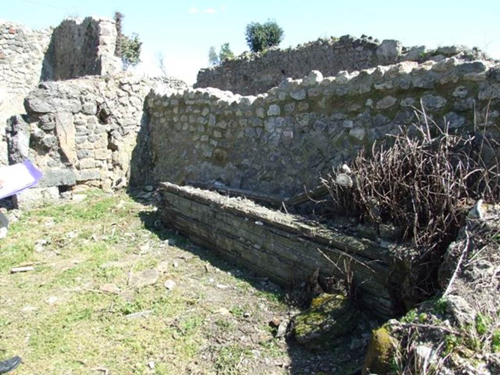I.3.29 Pompeii. March 2009. Room 1. Atrium. South wall.