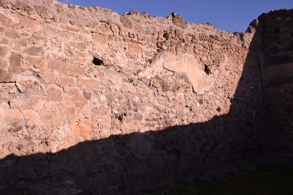 I.4.7 Pompeii. October 2019. Looking towards north wall of triclinium.
Foto Tobias Busen, ERC Grant 681269 D�COR.
