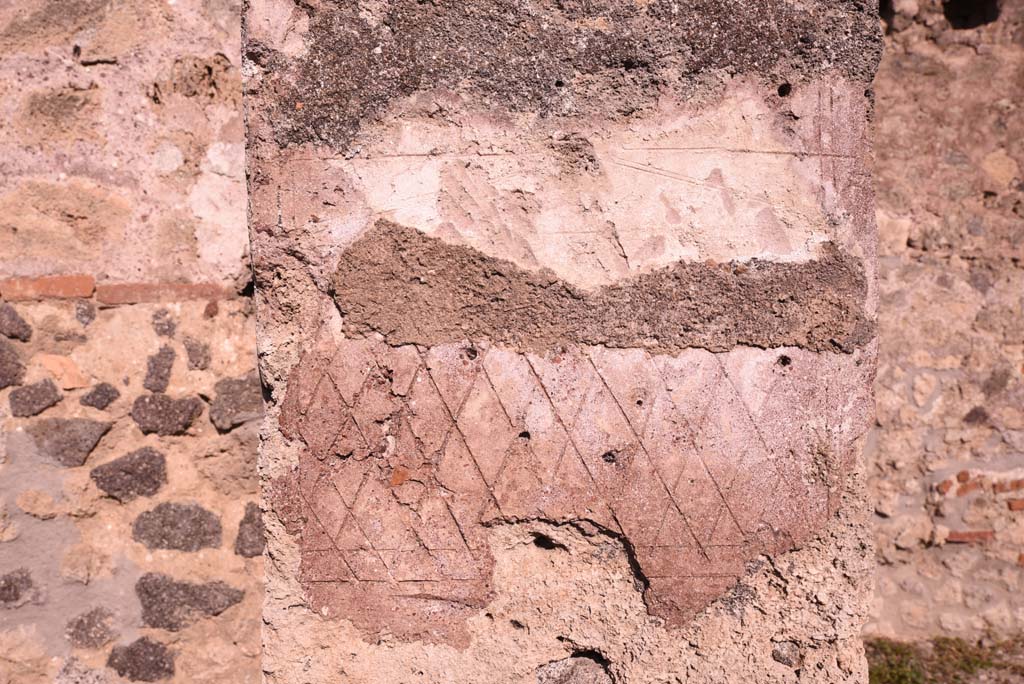 I.4.12 Pompeii. October 2019. Area g, detail, looking east.
Foto Tobias Busen, ERC Grant 681269 D�COR.
