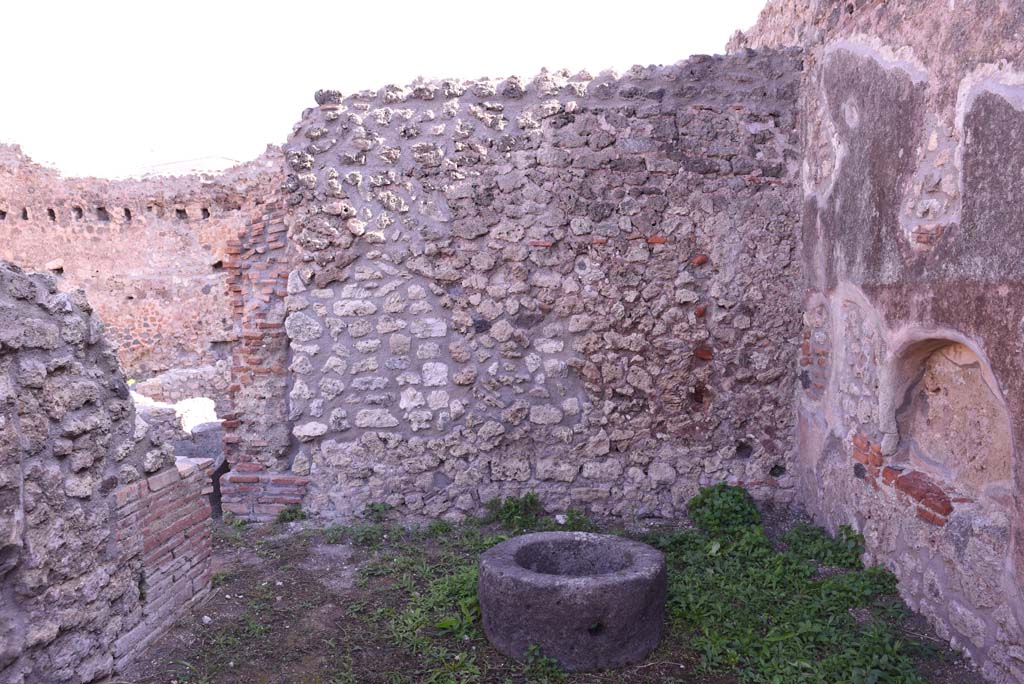 I.4.12 Pompeii. October 2019. Room d, looking east, with doorway to bakery room, on left.
Foto Tobias Busen, ERC Grant 681269 D�COR.

