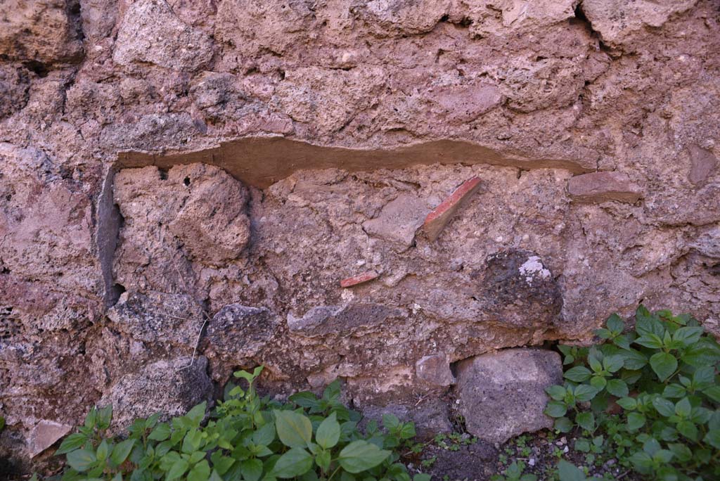 I.4.12 Pompeii. October 2019. Room d, detail from lower south wall.
Foto Tobias Busen, ERC Grant 681269 D�COR.

