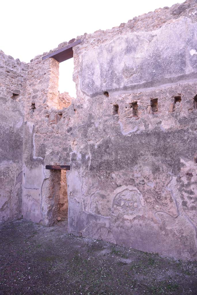 I.4.18 Pompeii. October 2019. Looking towards south-east corner with doorway to rear. 
Foto Tobias Busen, ERC Grant 681269 D�COR.
