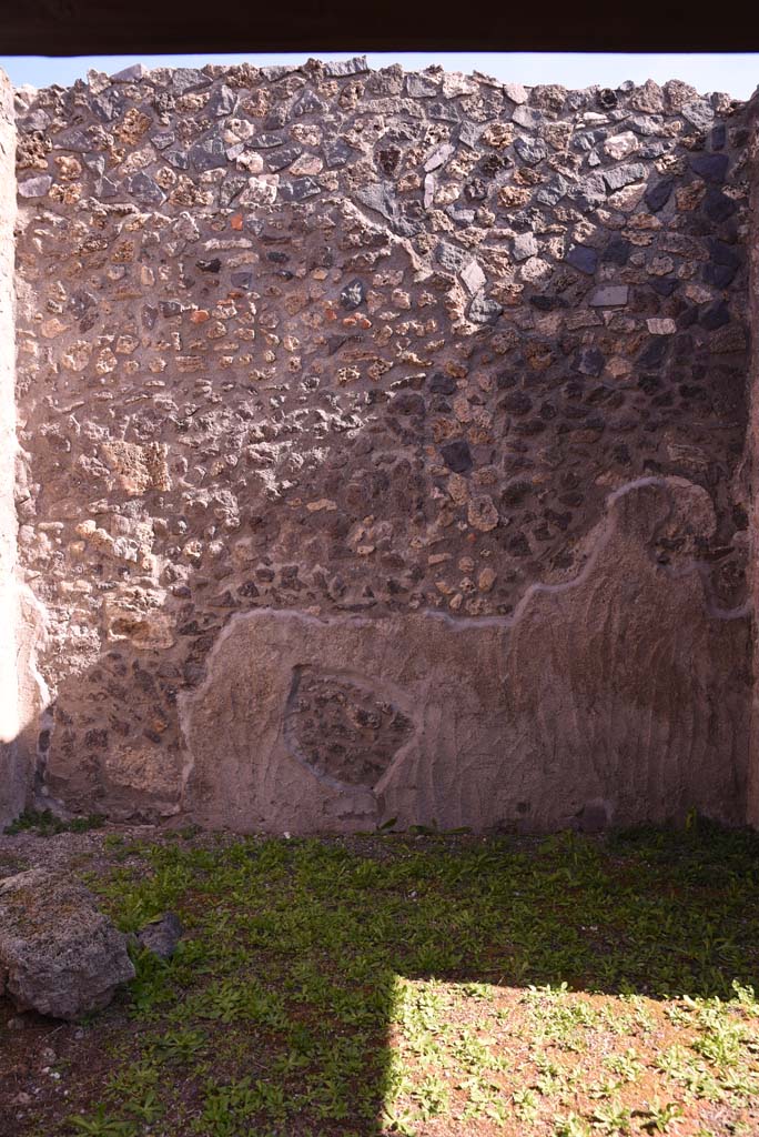 I.4.22 Pompeii. October 2019. Room �f�, east wall.
Foto Tobias Busen, ERC Grant 681269 D�COR.

