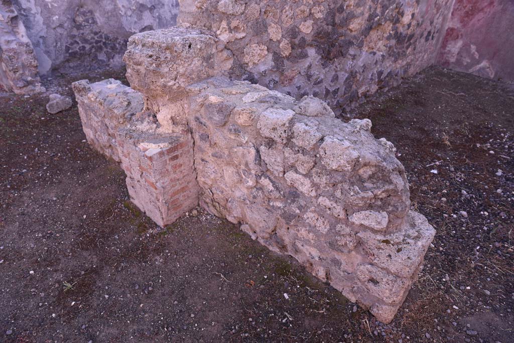 I.4.23 Pompeii. October 2019. Looking south-east across remains of dividing wall. 
Foto Tobias Busen, ERC Grant 681269 D�COR.
