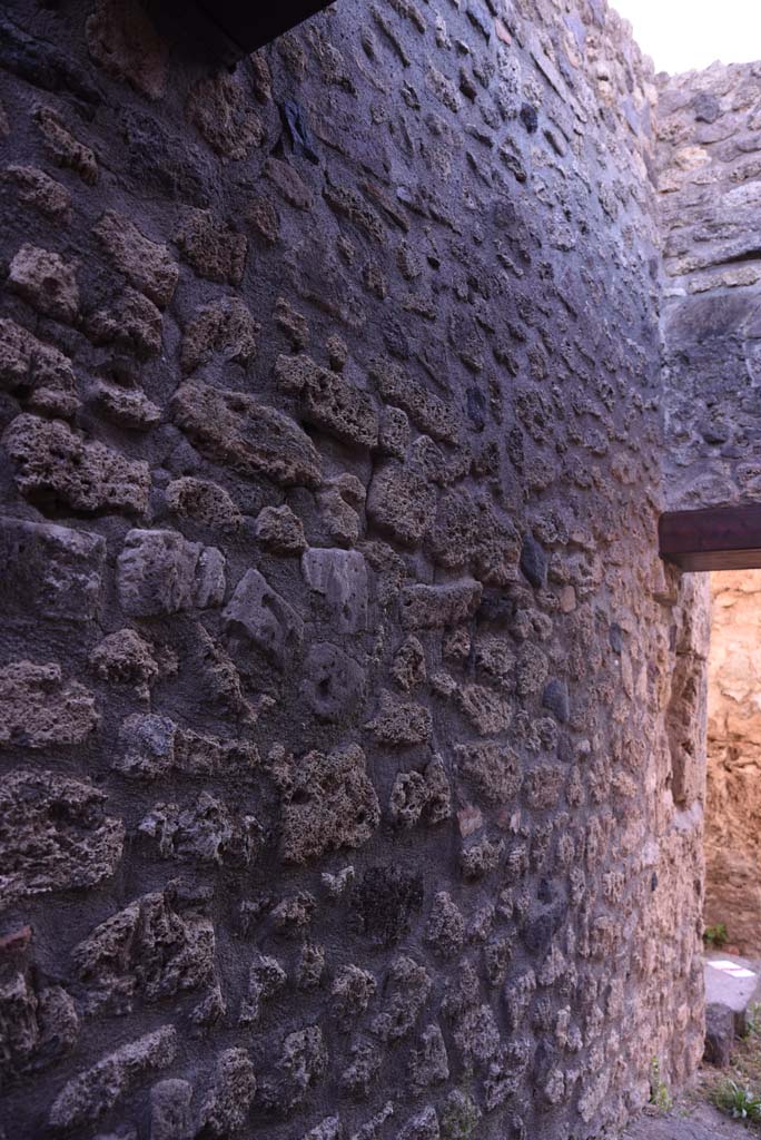 I.4.5 Pompeii. October 2019. 
Looking south along east wall in Corridor 13A, or unnumbered corridor, looking towards doorway to Corridor 15, on right..
Foto Tobias Busen, ERC Grant 681269 D�COR.

