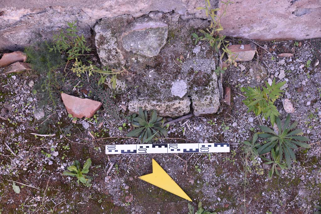 I.4.25/I.4.5 Pompeii. October 2019. Tepidarium 40, on left, and Calidarium 41, on right. Detail from doorway in west wall.
Foto Tobias Busen, ERC Grant 681269 D�COR.
