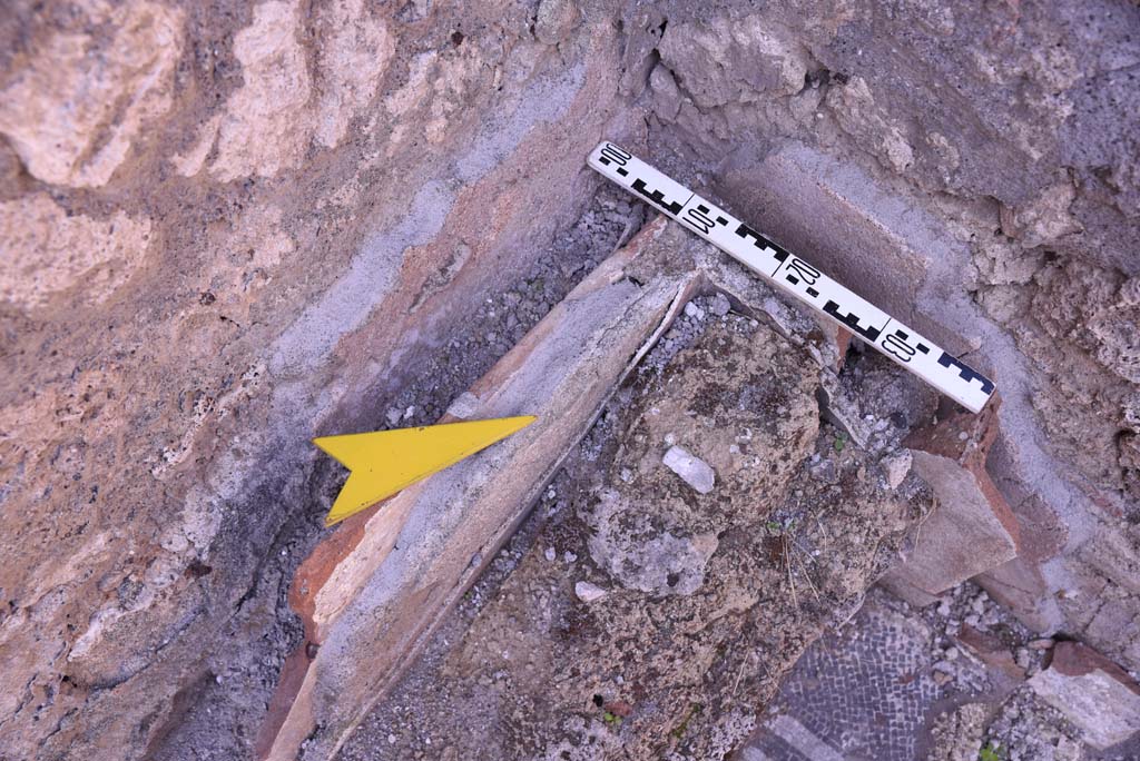 I.4.25/I.4.5 Pompeii. October 2019. Calidarium 41, detail in north-west corner.
Foto Tobias Busen, ERC Grant 681269 D�COR.
