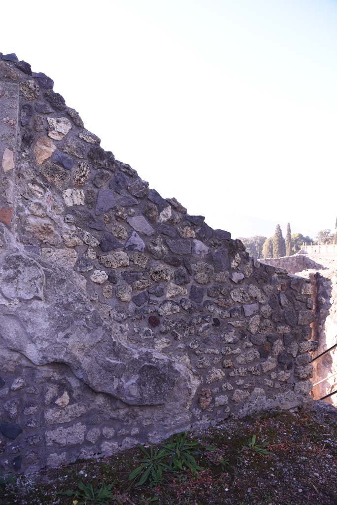 I.4.25 Pompeii. October 2019. 
Upper peristyle 56, south wall on east side of steps to middle peristyle 17.
Foto Tobias Busen, ERC Grant 681269 D�COR
