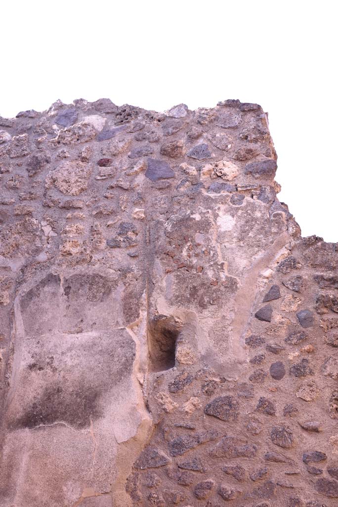 I.4.26 Pompeii. October 2019. Detail from upper west wall.
Foto Tobias Busen, ERC Grant 681269 D�COR.
