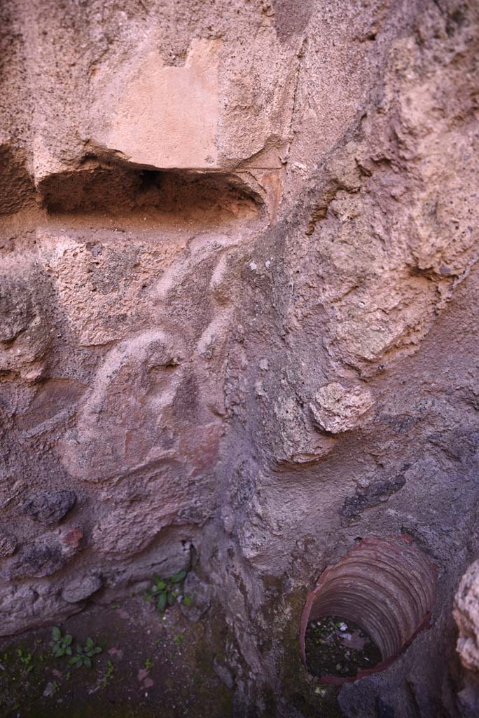 I.4.26 Pompeii. October 2019. Detail of south-west corner.
Foto Tobias Busen, ERC Grant 681269 D�COR.
