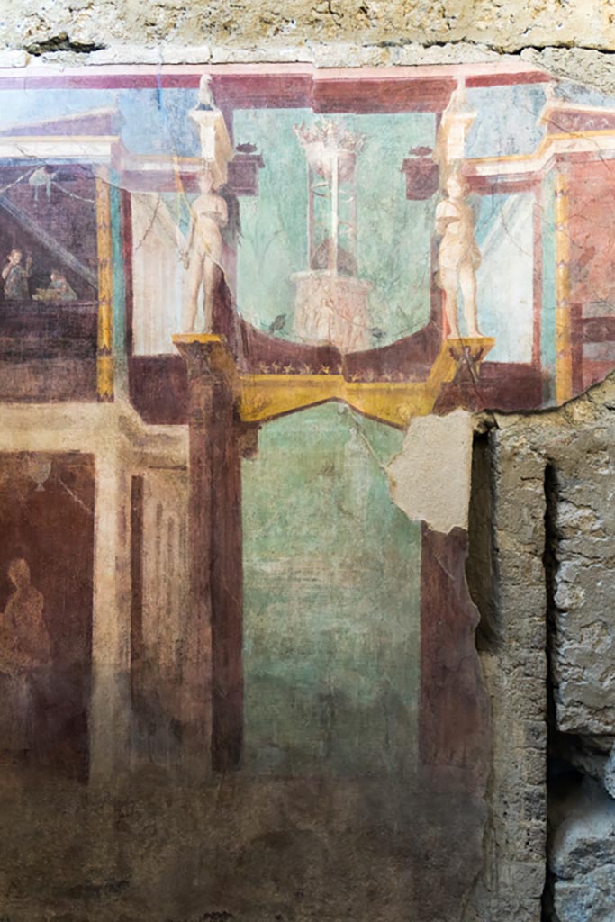 I.6.2 Pompeii. October 2023.
Looking towards centre of north wall of frigidarium. Photo courtesy of Johannes Eber.