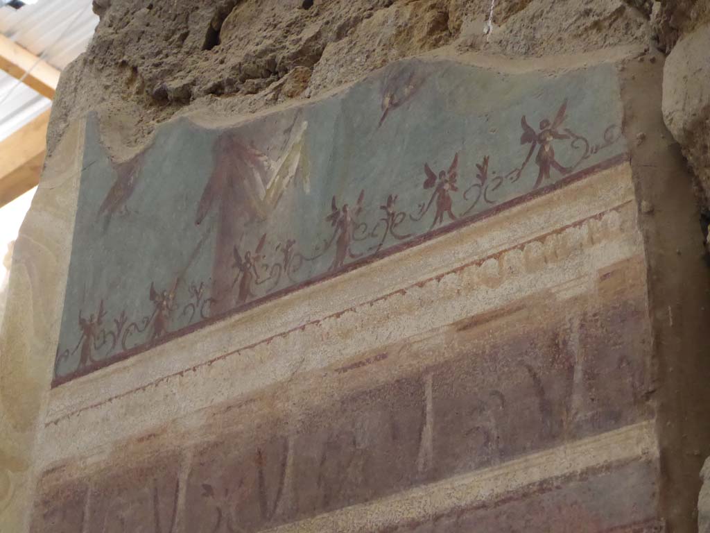 I.6.2 Pompeii. September 2017. Detail from upper south wall in niche.
Foto Annette Haug, ERC Grant 681269 DÉCOR.