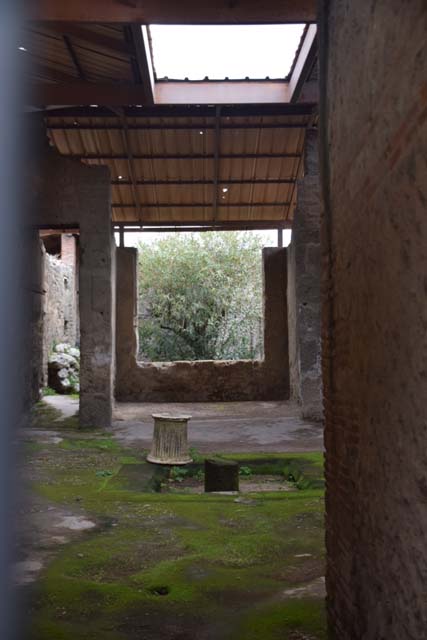 I.6.4 Pompeii.  December 2005.  Room 2, East wall.  Fragment with sea creature.
