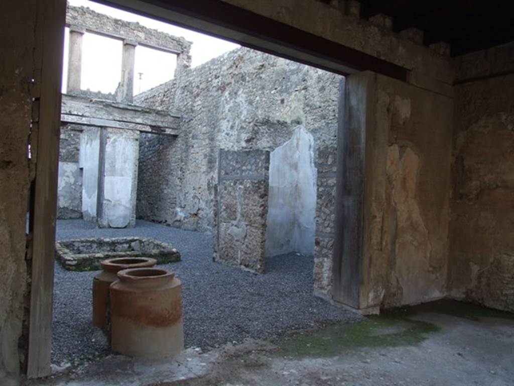 I.6.9 Pompeii. December 2007. Looking across atrium to bedroom on the west side.