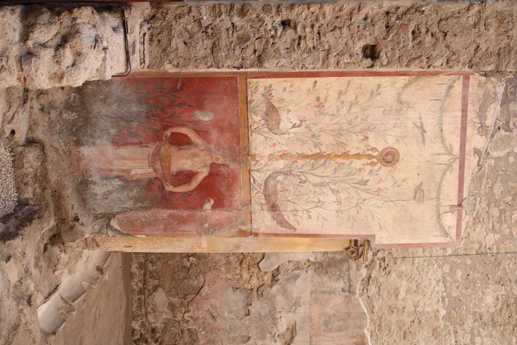 I.6.15 Pompeii. March 2009. Room 4, Atrium. East wall.