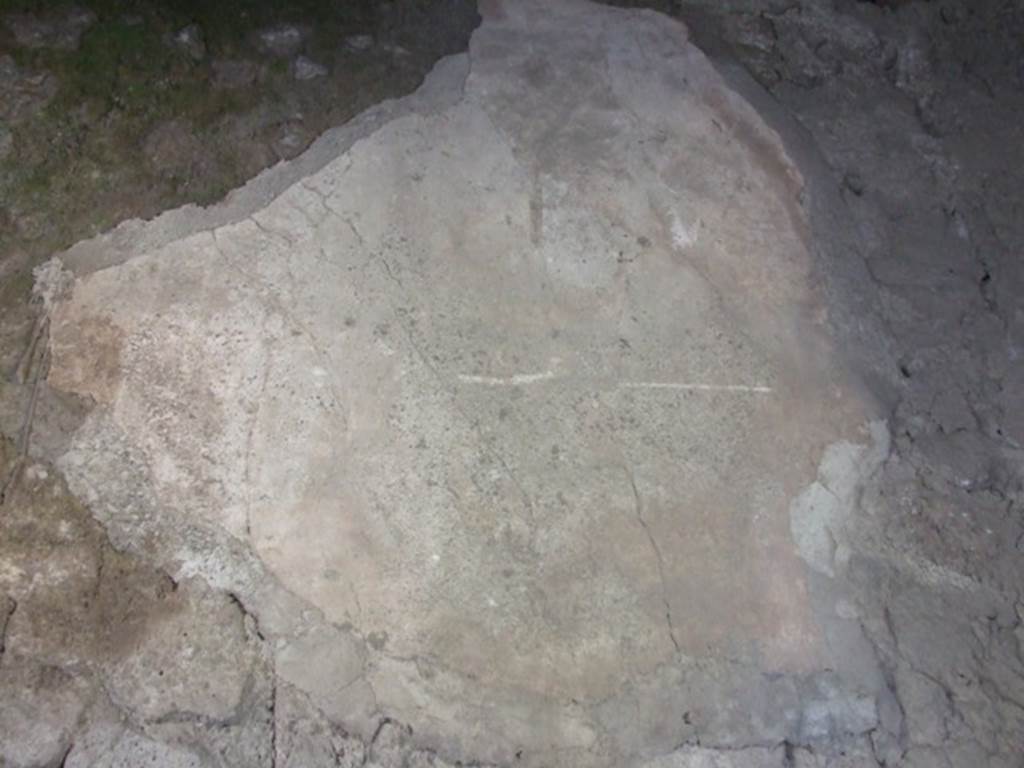 I.7.4 Pompeii. December 2007.Remains of plaster in small room in north-west corner.