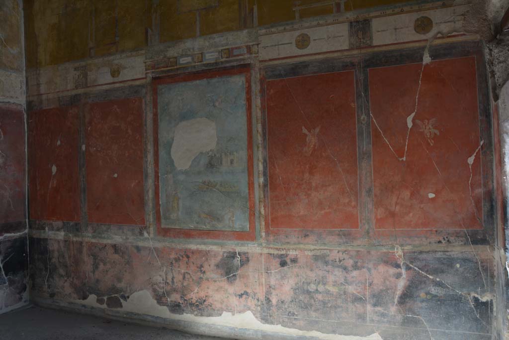 I.7.7 Pompeii. October 2019. Looking towards east wall of triclinium.
Foto Annette Haug, ERC Grant 681269 D�COR.
