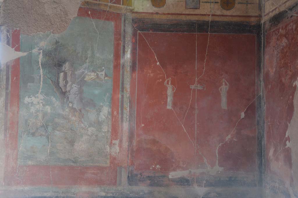 I.7.7 Pompeii. October 2019. South wall towards south-west corner.
Foto Annette Haug, ERC Grant 681269 D�COR.
