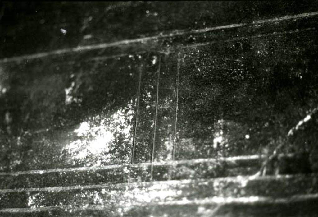 I.8.5 Pompeii. 1975. House, room in NW corner of peristyle, N wall, detail. Photo courtesy of Anne Laidlaw.
American Academy in Rome, Photographic Archive. Laidlaw collection _P_75_6_8.