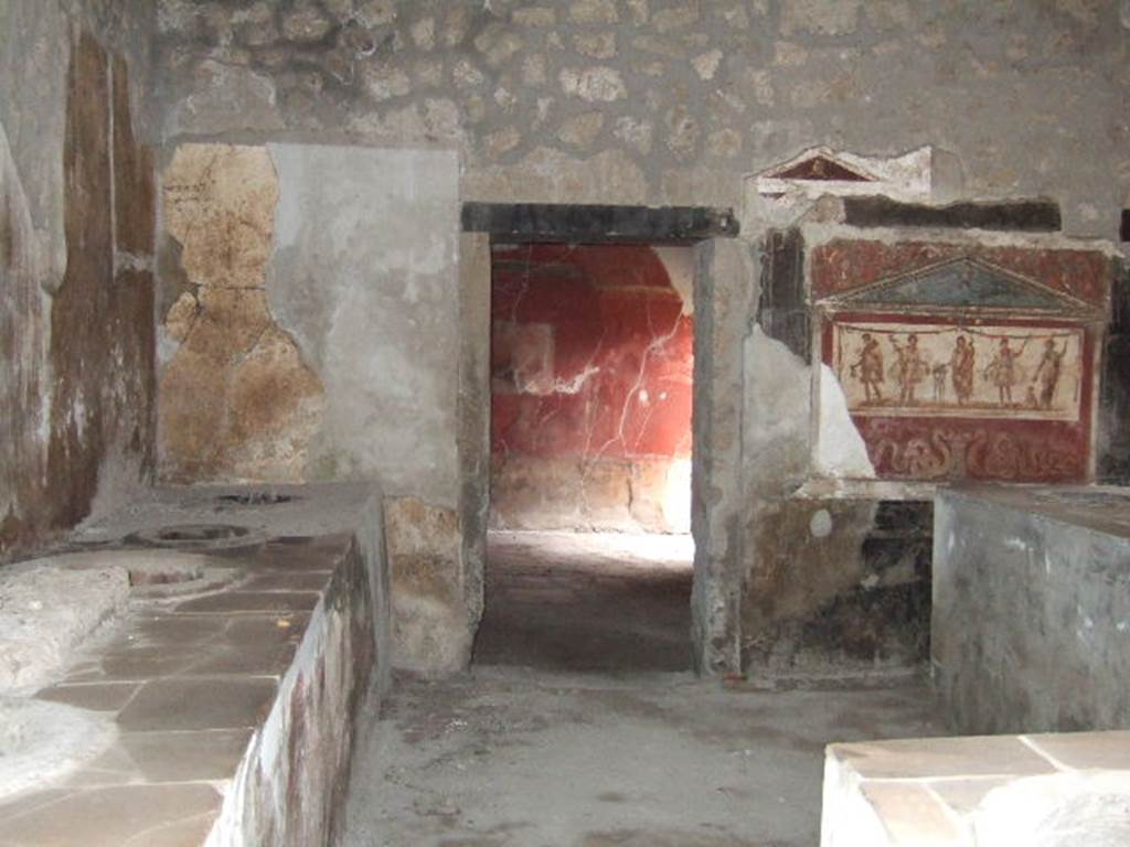 I.8.8 Pompeii.  December 2005.  Looking towards the rear room.

