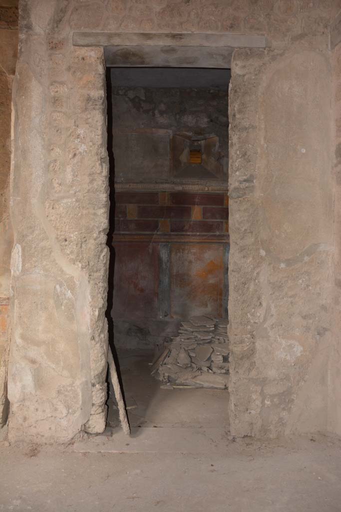 I.8.17 Pompeii. March 2019. 
Room 12, looking north through doorway in north-east corner of atrium 3.
Foto Annette Haug, ERC Grant 681269 D�COR.
